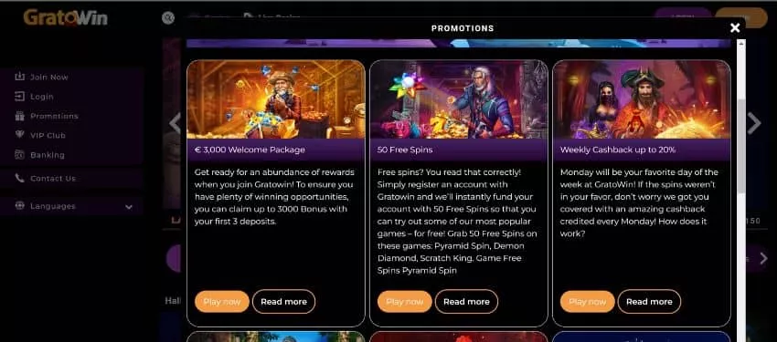 Gratowin casino